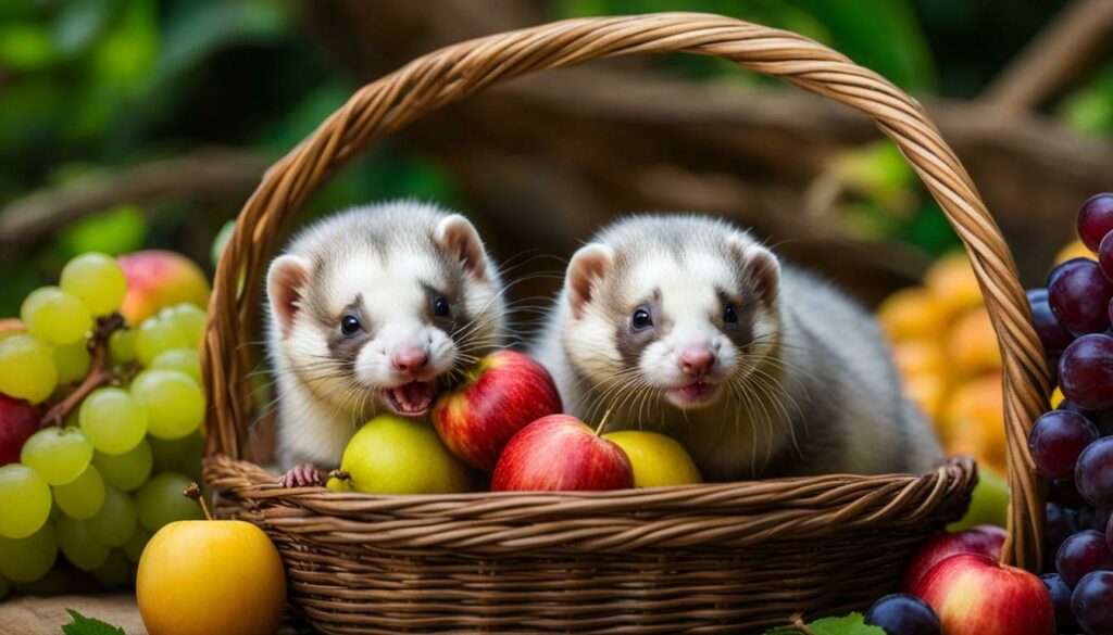 safe fruits for ferrets